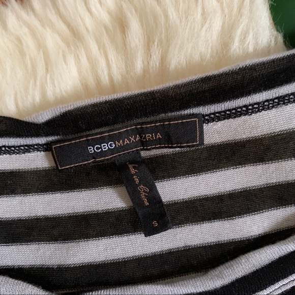 BCBGMaxAzria Striped Tunic Knit Long Sleeve Top Small S - Picture 3 of 5